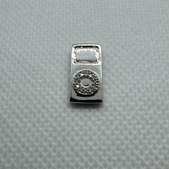 10k White Gold with Diamonds Apple iPod Nano Pendant Charm Cool Rare Retro HTF
